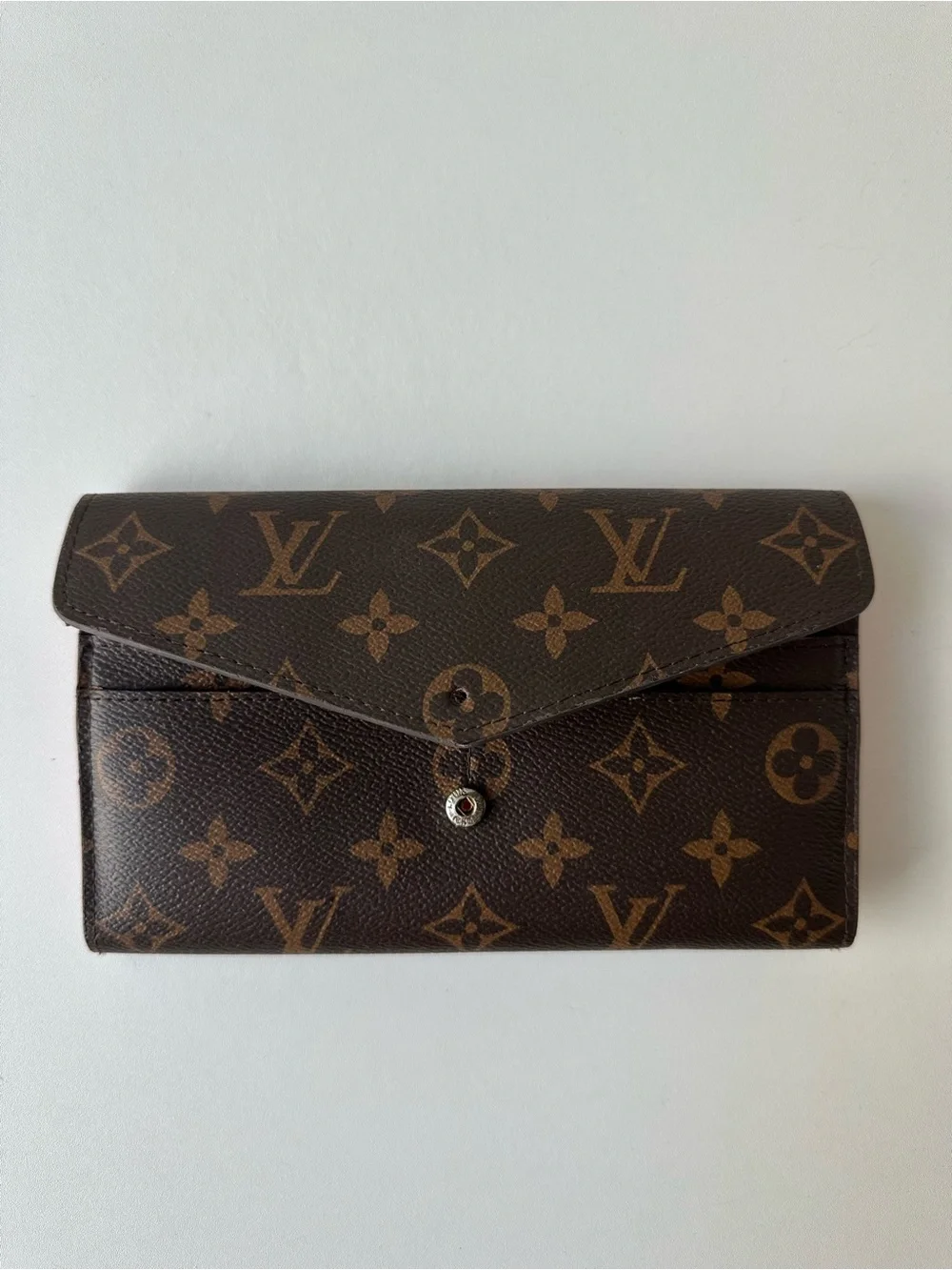 Louis Vuitton Sarah Envelope Wallet - Brown and Red